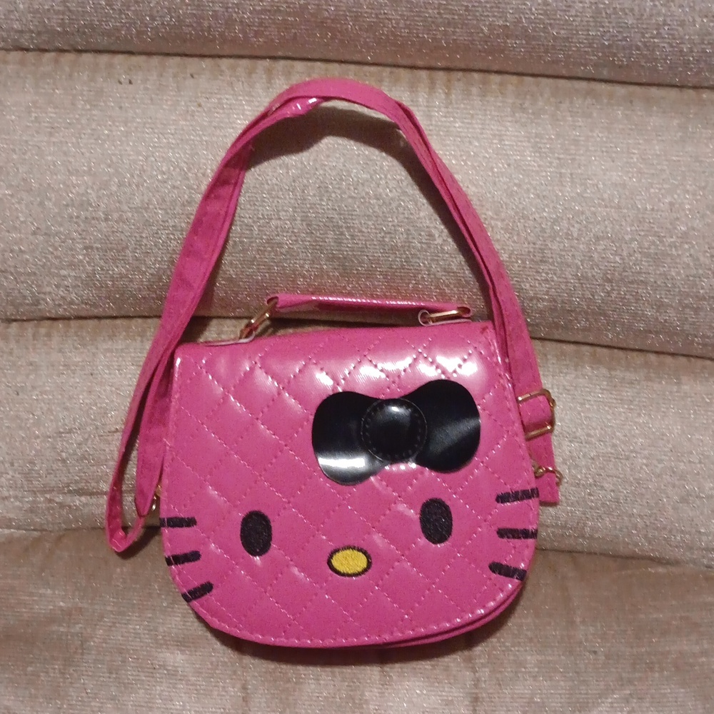 Small Pink and Black Hello Kitty Satchel